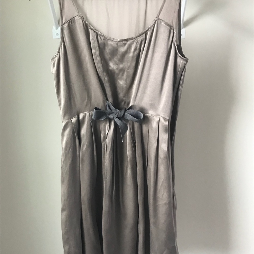 JCrew Special occasion dress in mushroom